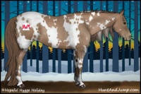 Horse Color:White Spotted Black Pearl