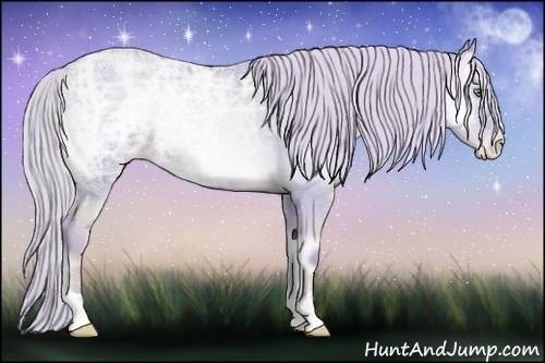 Horse Color:Watercolor Silver Smoky Blue Onyx Ice Pearl