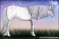 Horse Color:Watercolor Silver Smoky Blue Onyx Ice Pearl