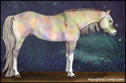Horse Color:Nacre Silver Brown Onyx 