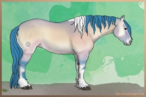 Horse Color:Watercolor Brown Onyx Tobiano 