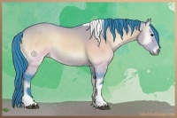 Horse Color:Watercolor Brown Onyx Tobiano 