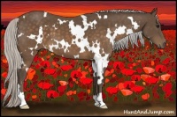 Horse Color:White Spotted Silver Brown