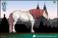 Horse Color:Painted Brown Roan Snowdrop Pearl Splash
