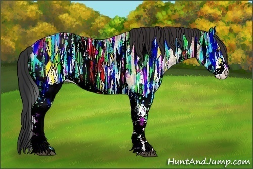 Horse Color:White Spotted Brown Ice Dun Rabicano 