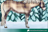 Horse Color:Plaid  Liver Red Onyx Mushroom 