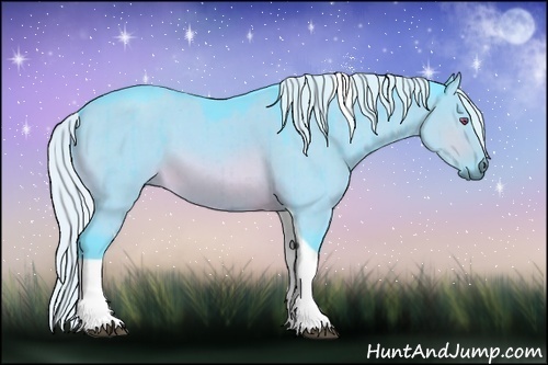 Horse Color:Watercolor Silver Brown Chinchilla Dun Tobiano 