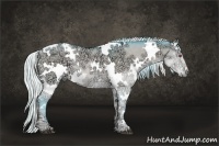 Horse Color:Watercolor White Spotted Silver Brown Chinchilla Ice Onyx Rabicano