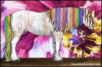 Horse Color:Painted Liver Chestnut Ice Splash Tobiano  and Painted Silver Brown Ice Dun Tobiano 