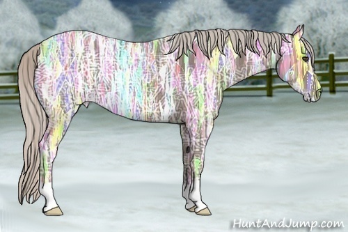 Horse Color:Silver Black Ice 