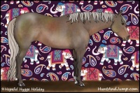 Horse Color:Silver Black Sabino 