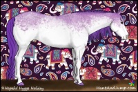 Horse Color:Watercolor White Spotted Bay Dun 