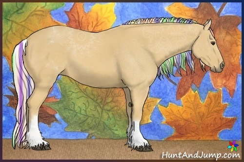 Horse Color:Painted White Spotted Palomino 