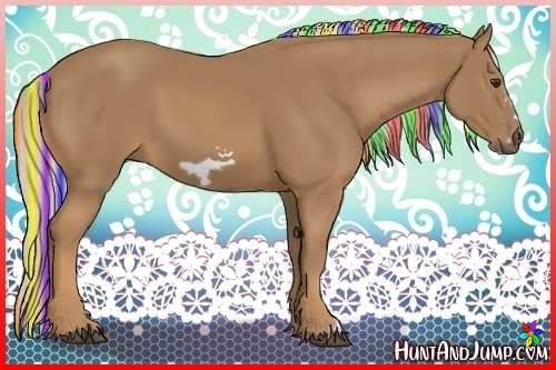 Horse Color:Painted Palomino Frame 