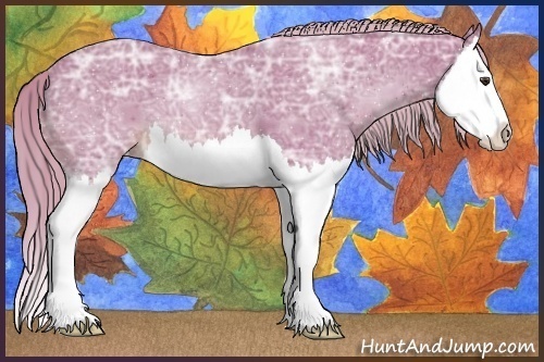 Horse Color:Watercolor Chestnut Ice Splash