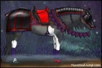 Horse Color:Black Tobiano Rabicano 