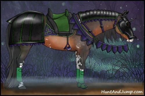 Horse Color:Brown Sabino 