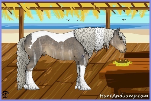 Horse Color:Liver Chestnut Ice Tobiano