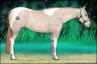Horse Color:Smoky Black Ice Pearl Tobiano 