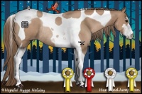 Horse Color:Black Pearl Sabino Tobiano Rabicano