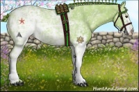 Horse Color:Watercolor White Spotted Chestnut Ice