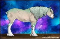 Horse Color:Watercolor Silver Brown Chinchilla Ice Sabino 