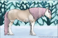 Horse Color:Painted Chocolate Palomino Roan Pearl Splash