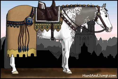 Horse Color:White Spotted Grullo