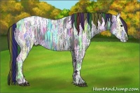 Horse Color:Painted Smoky Black Ice Appaloosa 