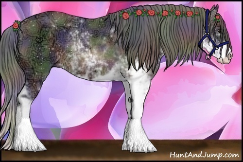 Horse Color:Nacre Buckskin Ice Sabino Rabicano 