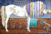 Horse Color:Painted Silver Smoky Grullo Splash Tobiano