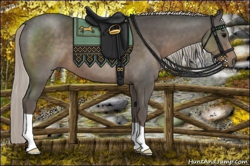 Horse Color:Silver Black 