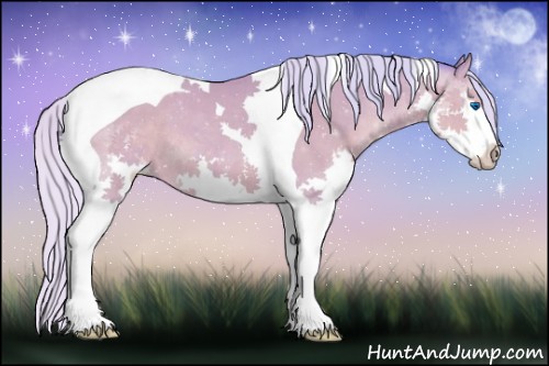 Horse Color:Watercolor Silver Brown Splash Tobiano 