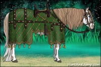 Horse Color:Liver Chestnut Splash  and Liver Chestnut Splash 