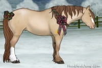 Horse Color:Brown Roan Pearl Dun 