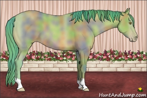 Horse Color:Nacre Watercolor Amber Champagne 