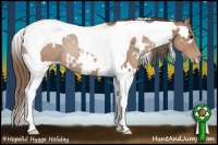 Horse Color:White Spotted Black Pearl Tobiano Rabicano
