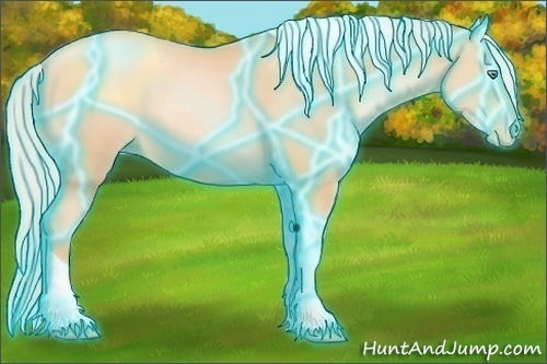 Horse Color:Thunderstruck Silver Sable Champagne Pearl Tobiano 