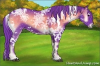 Horse Color:Watercolor White Spotted Blue Onyx Ice