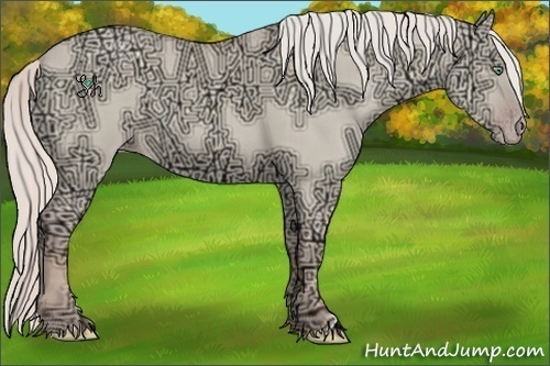 Horse Color:Watercolor Gold Cream Champagne Ice Dun