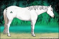 Horse Color:Brown Pearl Dun Sabino Splash 