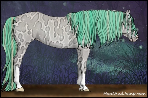 Horse Color:Painted Smoky Creme Ice Onyx