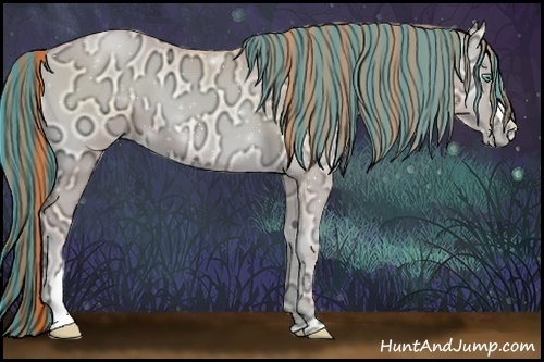 Horse Color:Painted Buckskin Ice Pearl Onyx 