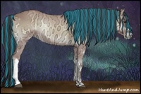 Horse Color:Painted Buckskin Ice Onyx 
