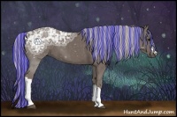 Horse Color:Painted Silver Black Ice 