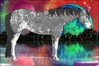 Horse Color:Smoky Black Ice Sabino