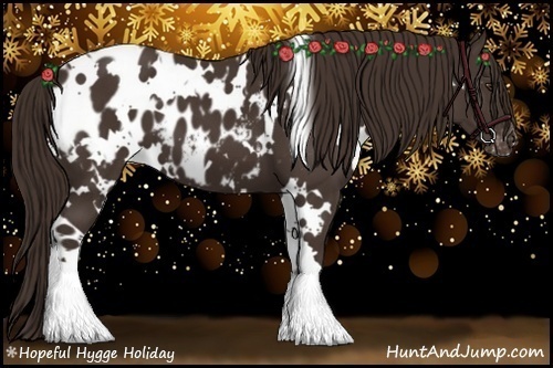 Horse Color:White Spotted Liver Chestnut Blanket