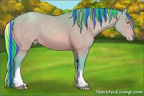 Horse Color:Painted Watercolor White Spotted Sable Champagne 