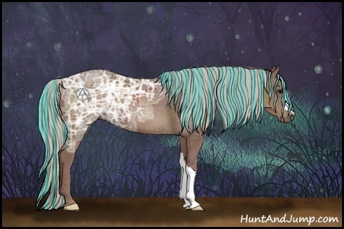 Horse Color:Painted Chocolate Silver Black Ice 