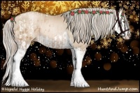 Horse Color:Liver Chestnut Pearl Tobiano Blanket  and Chocolate Palomino Roan Pearl Splash 